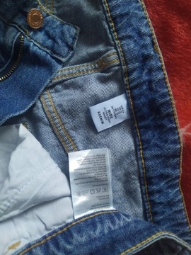 H&M WIDE ultra high  spodnie jeansy dziury XL