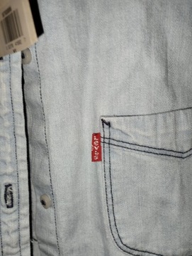 Levis jeansowa koszula, bluzka kamizelka rozm xl