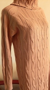 sweter golf sukienka tunika, s/m