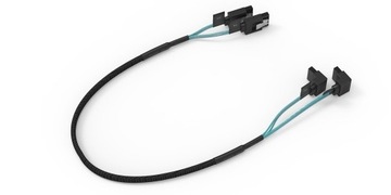 Kabel 2x SATA III Slim 0.5m cienki 