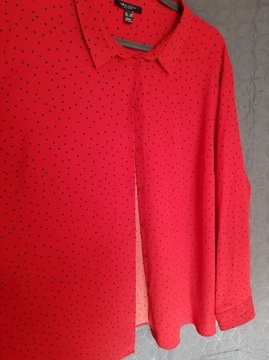 Koszula czerwona w kropki New Look rozmiar 3/4XL