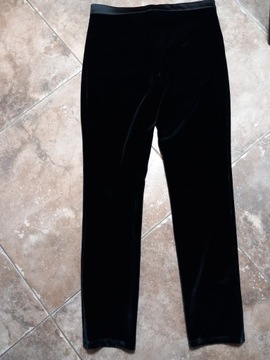 Spodnie czarne z aksamitu