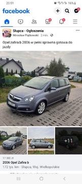 OPEL ZAFIRA B 2006 19CDTI 120K 172000KM 