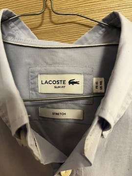 Lacoste Koszula CH7221 Błękitna Slim Fit - R 41