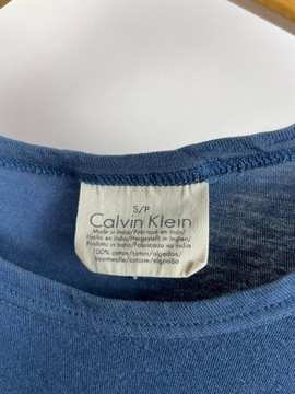 T-shirt Calvin Klein S niebieski damski