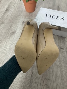 Vices szpilki basic nude eleganckie ombre