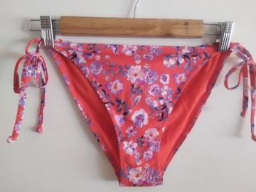 H&M BIKINI strój kąpielowy w kwiaty dół  40 L