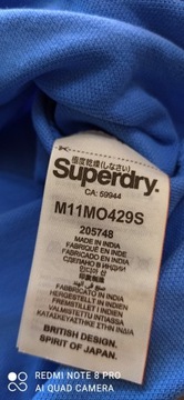 Superdry Super dry t-shirt oryginalna koszulka polo rozmiar  2XL, XL, L