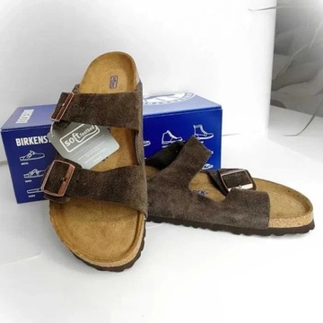 Klapki Birkenstock Arizona 43 soft footbed skóra