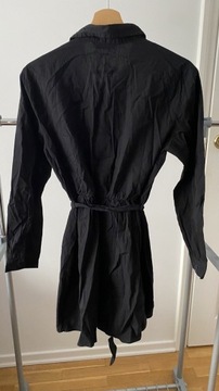 Nowa sukienka koszulowa czarna stradivarius M