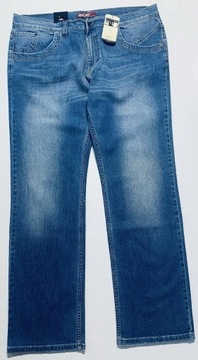 Spodnie Męskie Jeansowe burgos - Klasyczny Krój - 