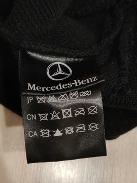 Mercedes Benz czapka zimowa męska czarna 