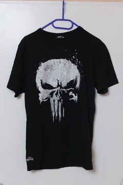 Punisher Marvel Cropp M black czarny T-Shirt