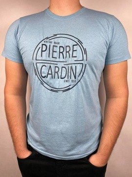 Pierre Cardin Niebieski T-shirt - Rozmiar L