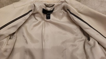 Krótki płaszczyk ecru Mango suit, L, 40-42
