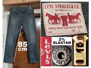 spodnie LEVIS 504 W34 L34 pas 90 92 94 96 j. NOWE