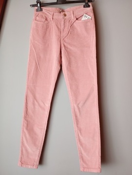 Orsay Różowe spodnie sztruksowe rozm. 36