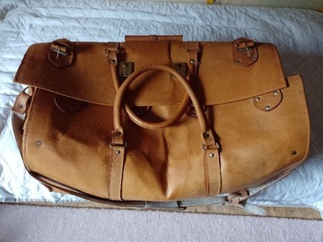 Vintage Skórzana torba podróżna 