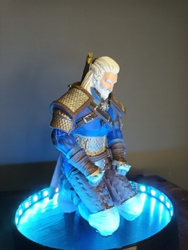 Lampka 3D LED RGB + Figurka Geralt Wiedźmin