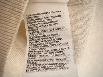 Sweter H&M Miekki Cieply Meski Bialy Kremowy Dzianina Dlugi Rekaw Jak Nowy