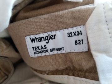 Spodnie Wrangler Texas Tigers Eye beżowe 32/34