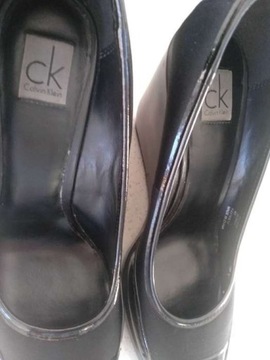 Calvin Klein koturny pantofle czarne r.40 j.nowe