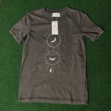 Szara koszulka / t-shirt nadruk astrologiczny
