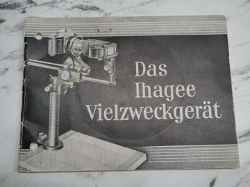 Instrukcja Das Ihagee Vielzweckgerat, j niemiecki