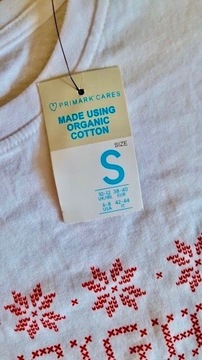 Primark_Biała koszulka do spania_36/organic cotton