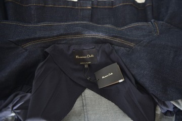 Massimo Dutti marynarka jeans granatowa M