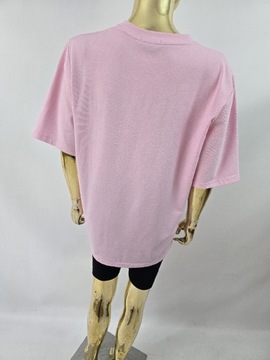 T-shirt różowy z aplikacją bielizny LALU 