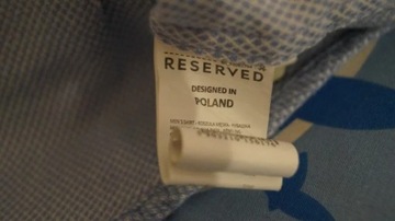 Koszula męska Reserved błękitna rozm. S/40 SLIM