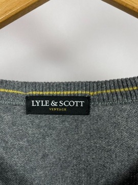 Sweter z Dekoltem V Lyle & Scott - XL - Wełna 