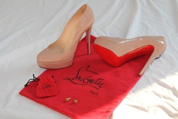 Louboutin Christian buty,Szpilki Nude, rozmiar 39