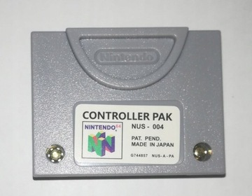Nintendo 64 karta pamięci Controller pack