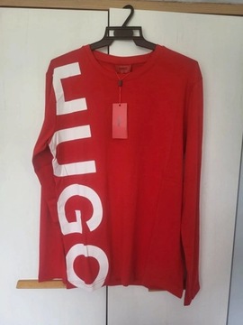 Czerwony longsleeve Hugo Boss