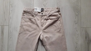 męskie spodnie H&M 33 nowe regular fit 180/84A