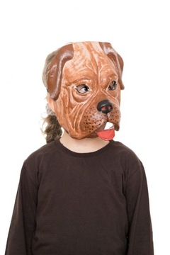 Pies maska psa przebranie maska buldog