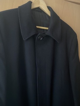 Płaszcz męski LAVARD wełna kaszmir L/XL czarny