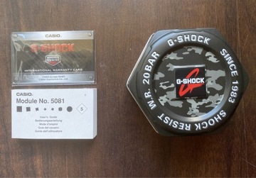 Zegarek męski Casio G-Shock GA-100CF-1A9ER CZARNY 