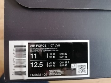 Nowe NIKE AIR FORCE 1 45 07-LV8 sneakersy 