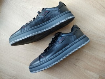 Okazja! Sneakersy buty męskie Venezia G - 17 Black.