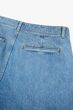 Zara  Jeansy spodnie cargo- luźne Wiosna S 36