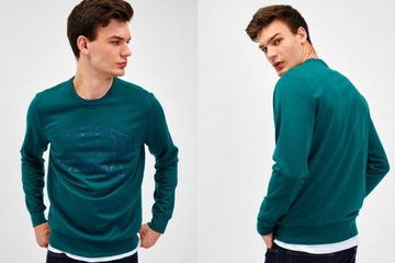 GAP bluza w kolorze morskiej zieleni duże logo M