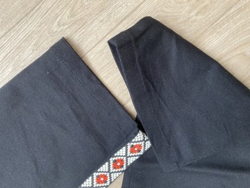 Czarne spodnie z lampasem Bialcon Rabarbar r.42