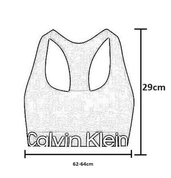 Biustonosz Calvin Klein szary prążkowany r.S