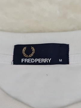 Koszulka Fred Perry Biała Rozmiar M Oryginalna 