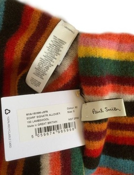 * PAUL SMITH * Szalik 100% wełna * NOWY! * UK *