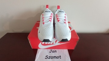 39 Buty Nike Air Max 270 White Red 943345-111