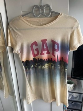 Gap koszulka tshirt bluzka xs bawelniana New York